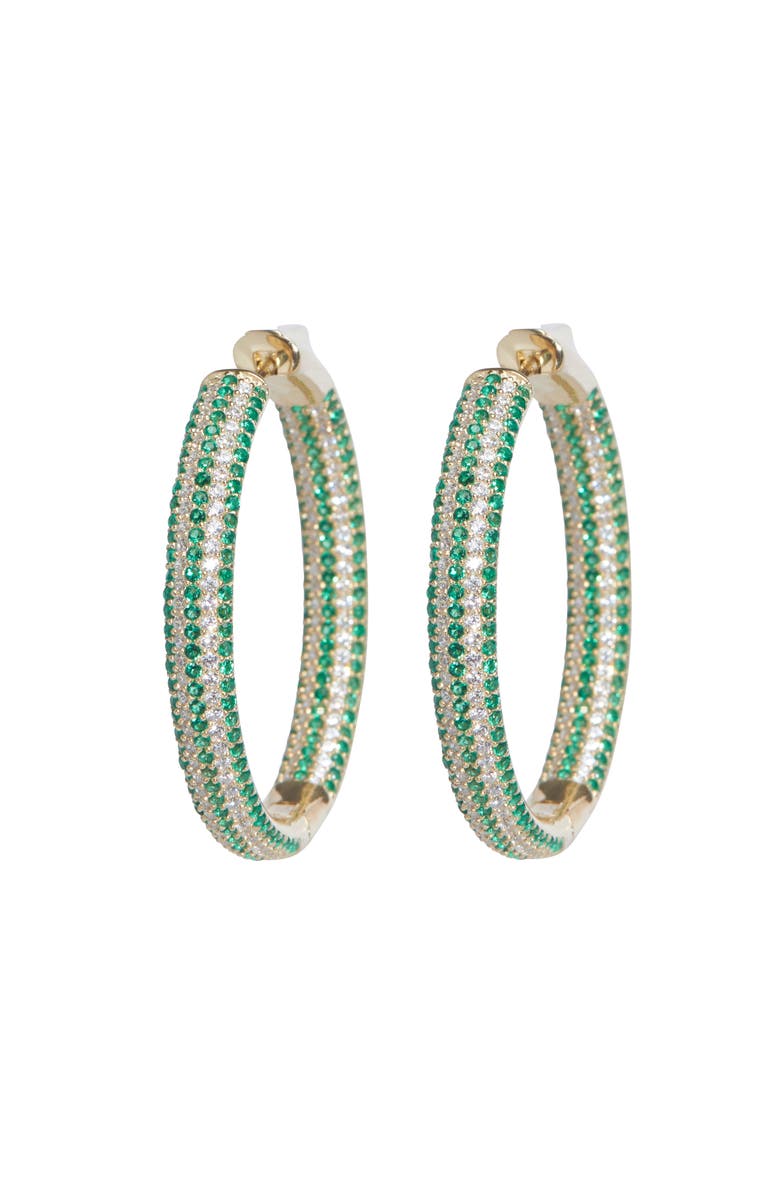 NICKHO REY Tire Hoops, Main, color, Green Stripe/Gold