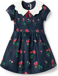 Janie and Jack The Pintuck Floral Dress