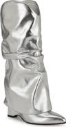 Nine West Amazin Foldover Shaft Pointed Toe Wedge Boot