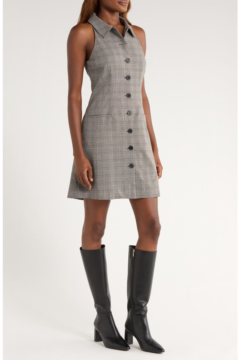 Cutaway Suit Dress, Alternate, color, ALLOY