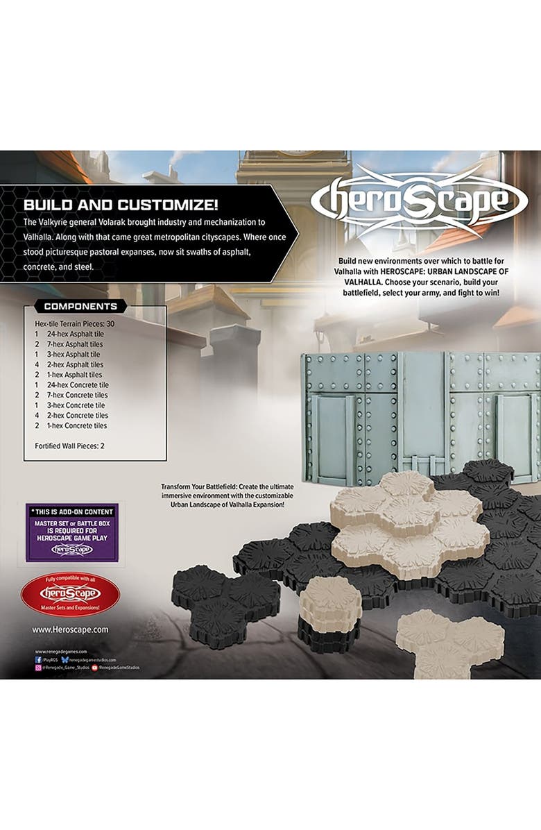 Renegade Game Studios Heroscape, The Landscape of Valhalla Terrain Expansion, Alternate, color, Multicolored
