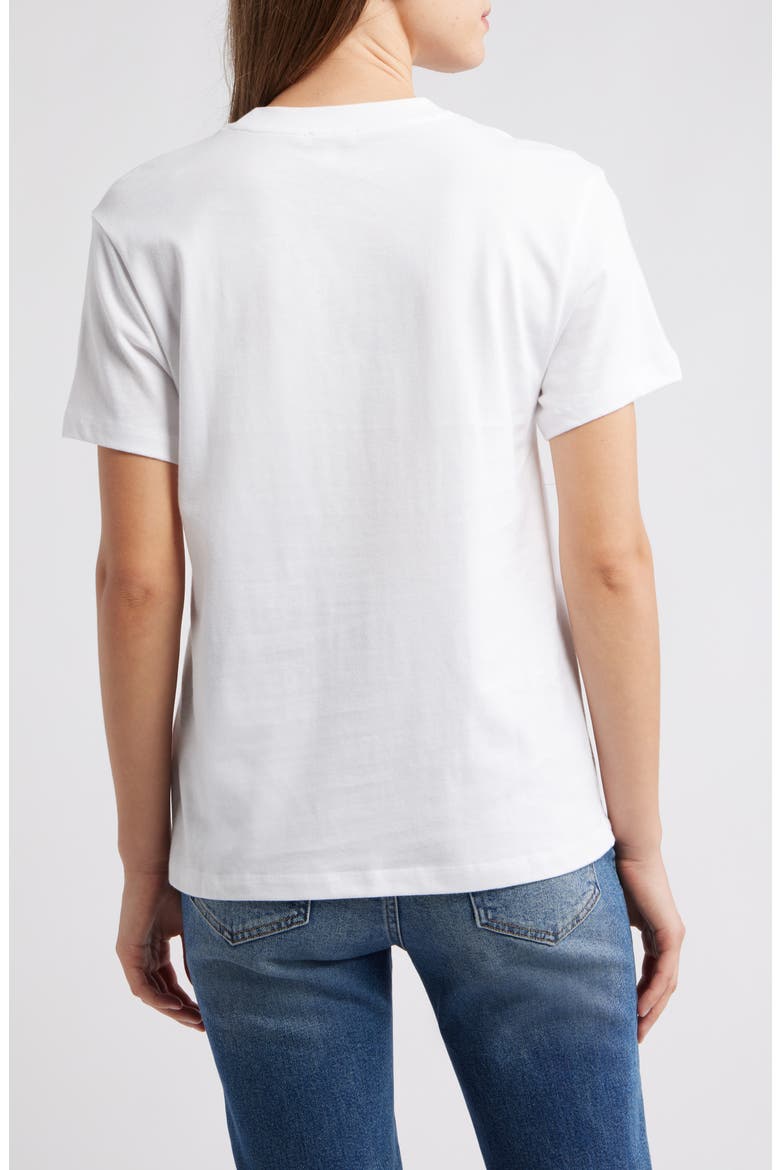 Crewneck Cotton T-Shirt, Alternate, color, WHITE