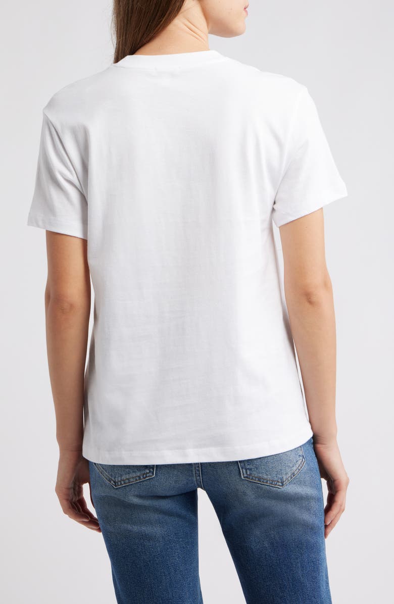 Mavi Jeans Crewneck Cotton T-Shirt, Alternate, color, White