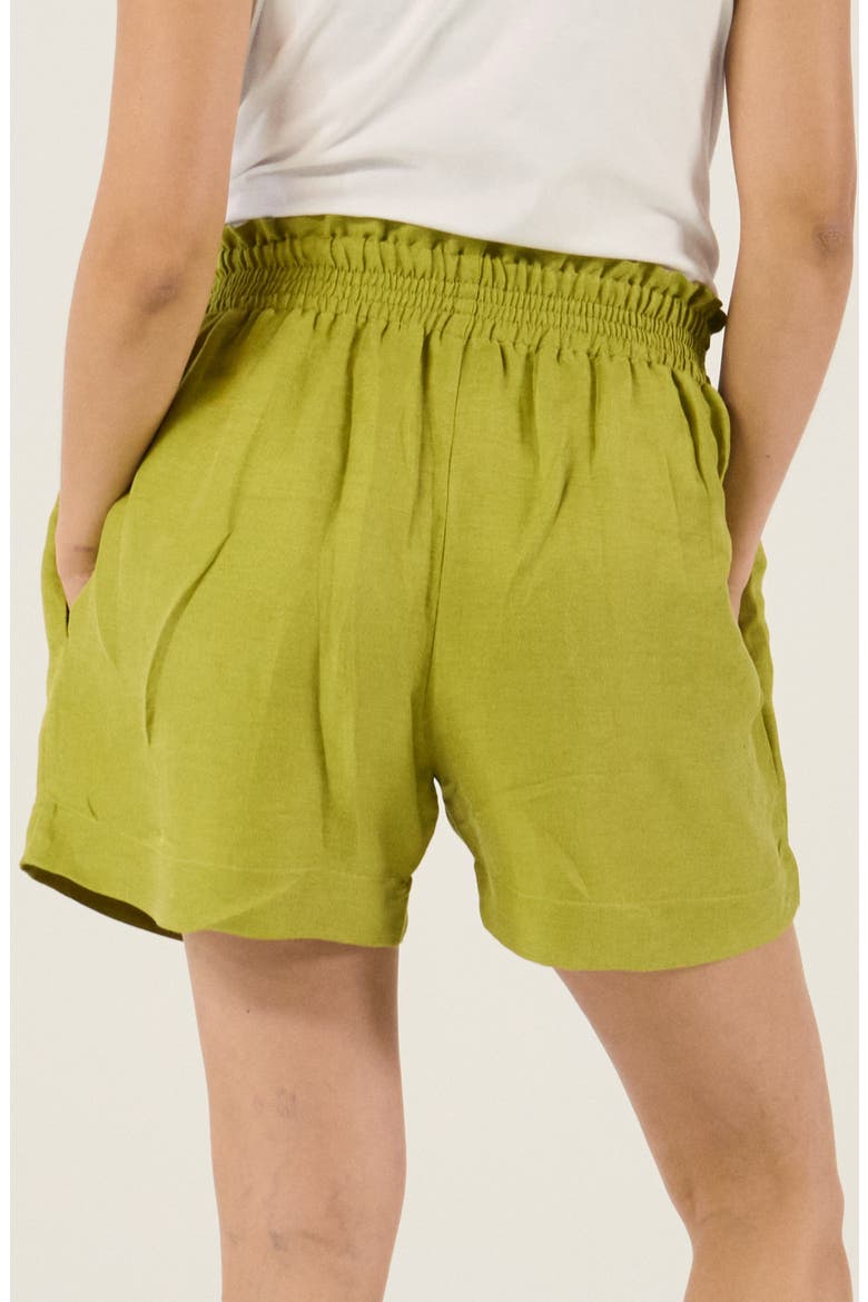 Maternity Twill Smock Shorts Nubie, Alternate, color, Anis