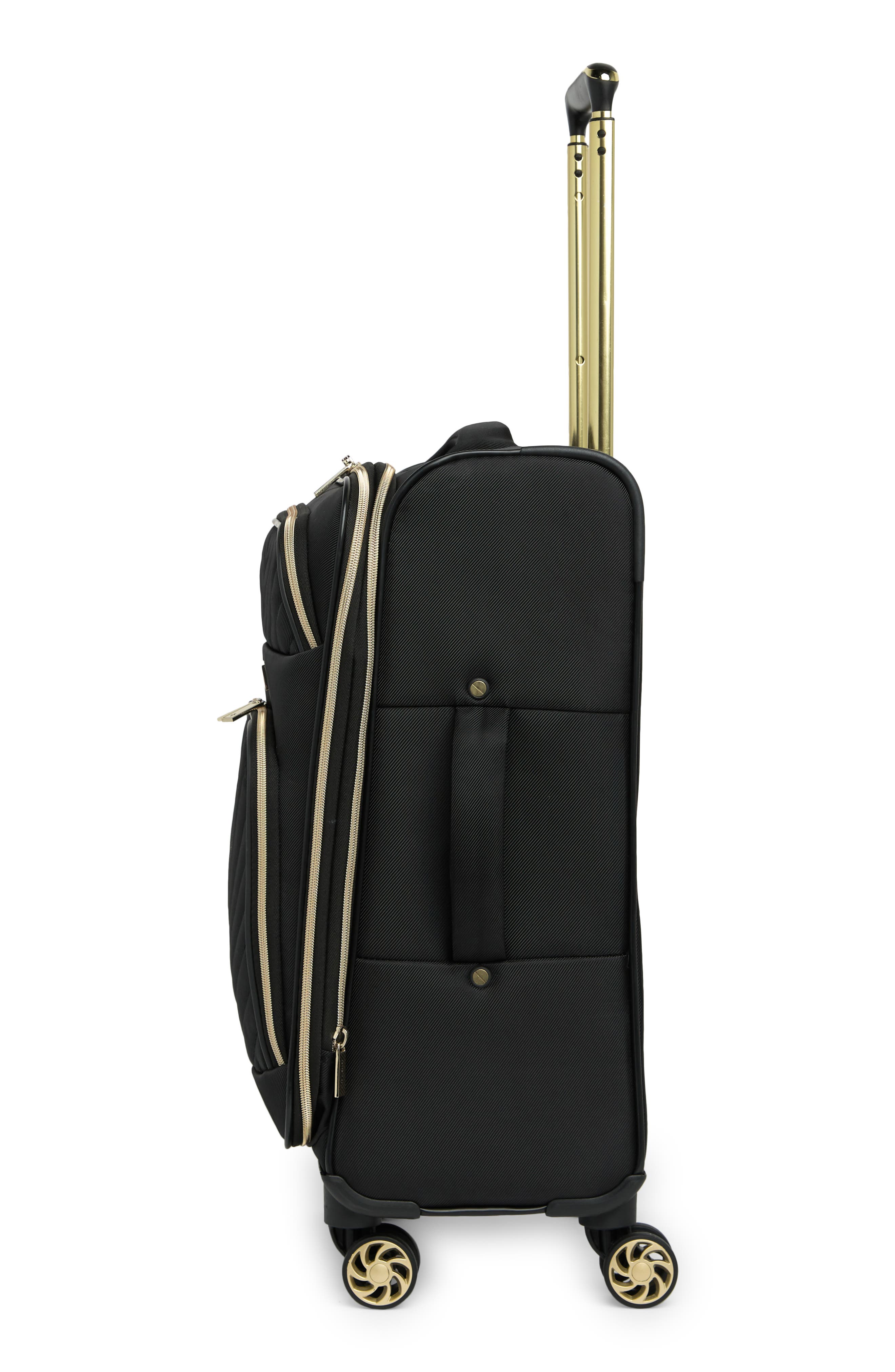 Kenneth Cole Chelsea 20-Inch Quilted Expandable Suitcase, Alternate, color, Black