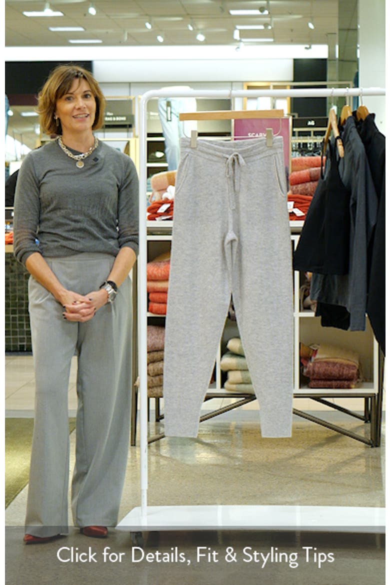 Wool & Cashmere Knit Joggers video