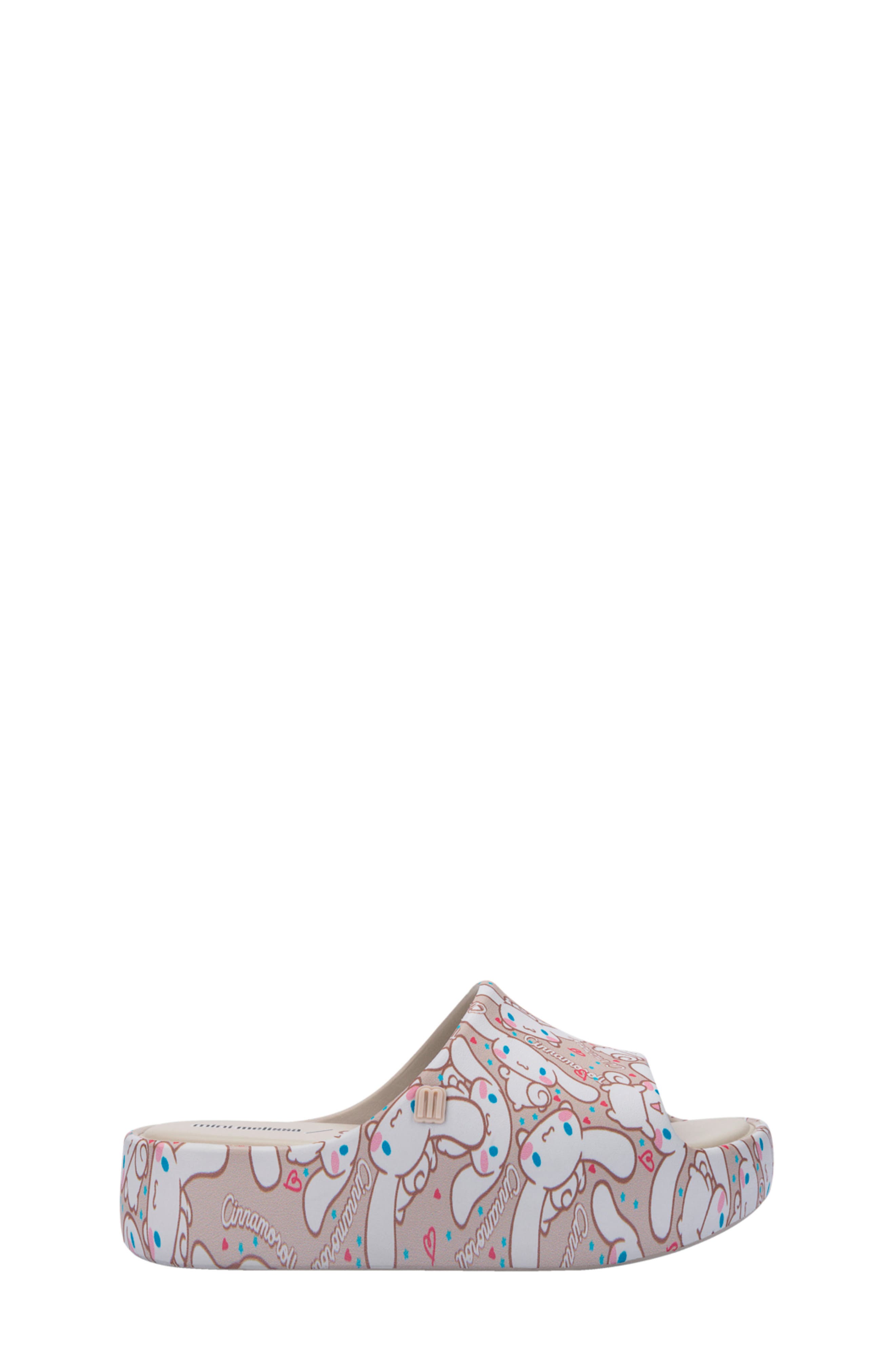 x Sanrio Kids' Free Platform Slide Sandal, Alternate, color, BEIGE/BROWN