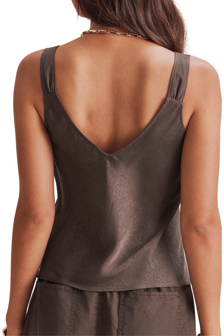 Penelope Lace Trim Tank, Alternate, color, JAVA BROWN