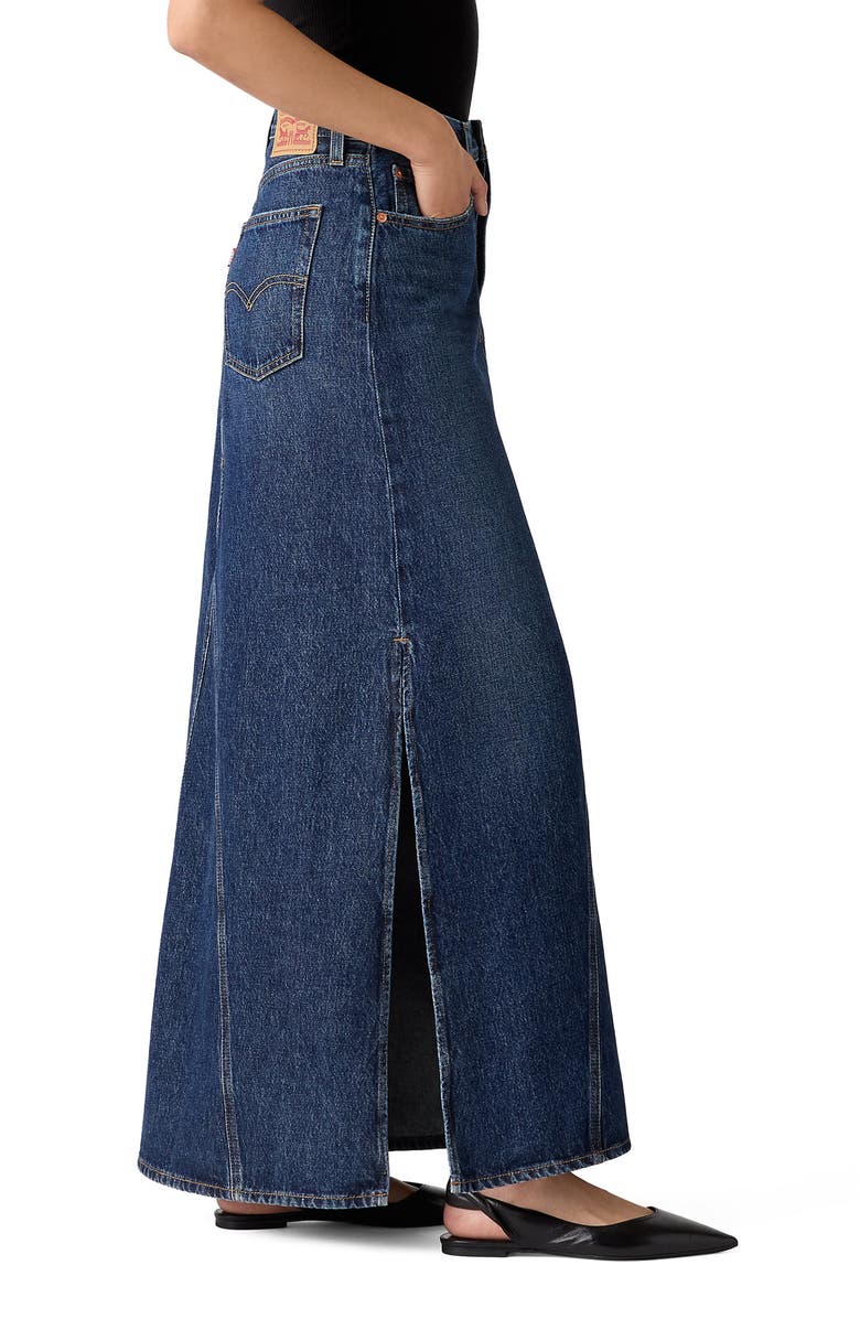 Levi's Iconic Denim Maxi Skirt, Alternate, color, Always Usually