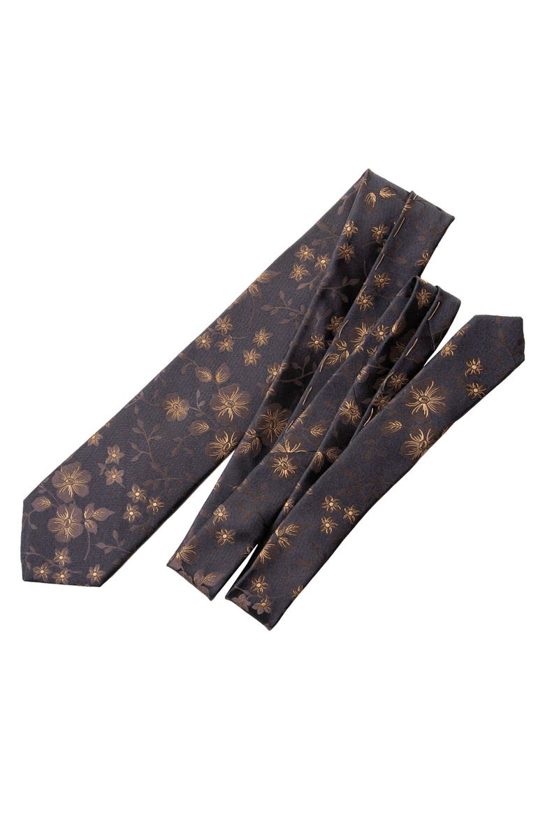 Silvio - Silk Jacquard Tie for Men, Alternate, color, Black