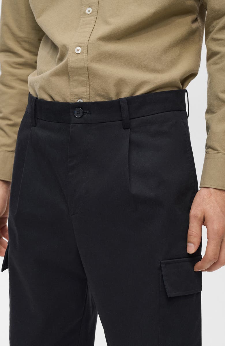 MANGO Regular Fit Cargo Pants, Alternate, color, Navy