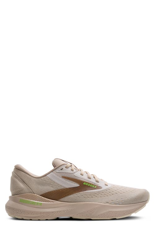 Brooks Adrenaline Gts 24 Running Shoe In Chateau Grey/portabella/green