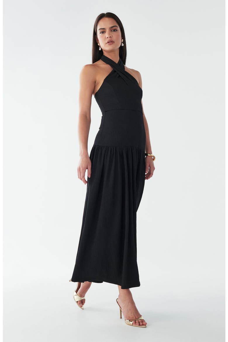 Harvi Midi Dress, Alternate, color, Black