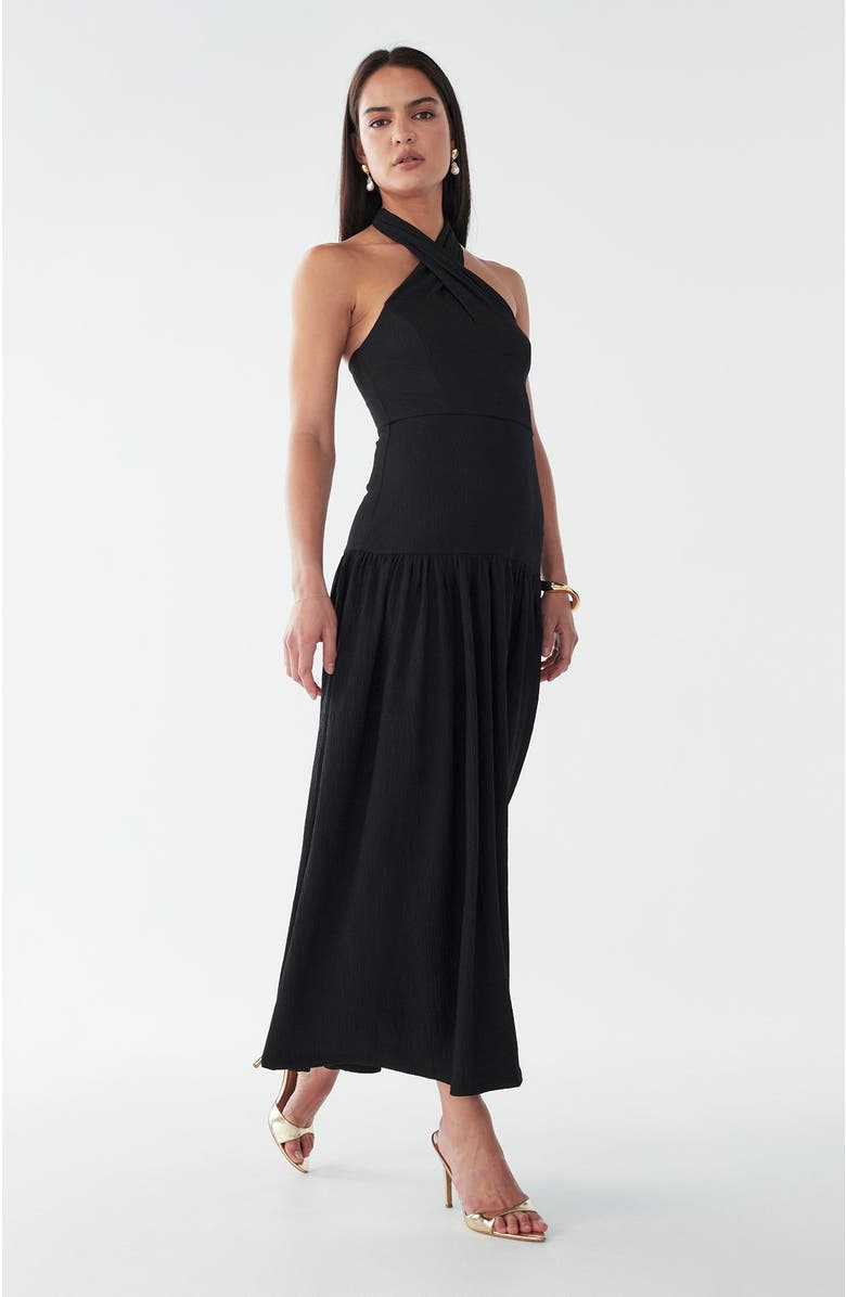 BWLDR Harvi Midi Dress, Alternate, color, Black