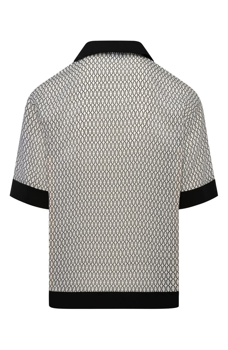 Eastside Golf Cabana Camp Shirt, Alternate, color, White/ Black