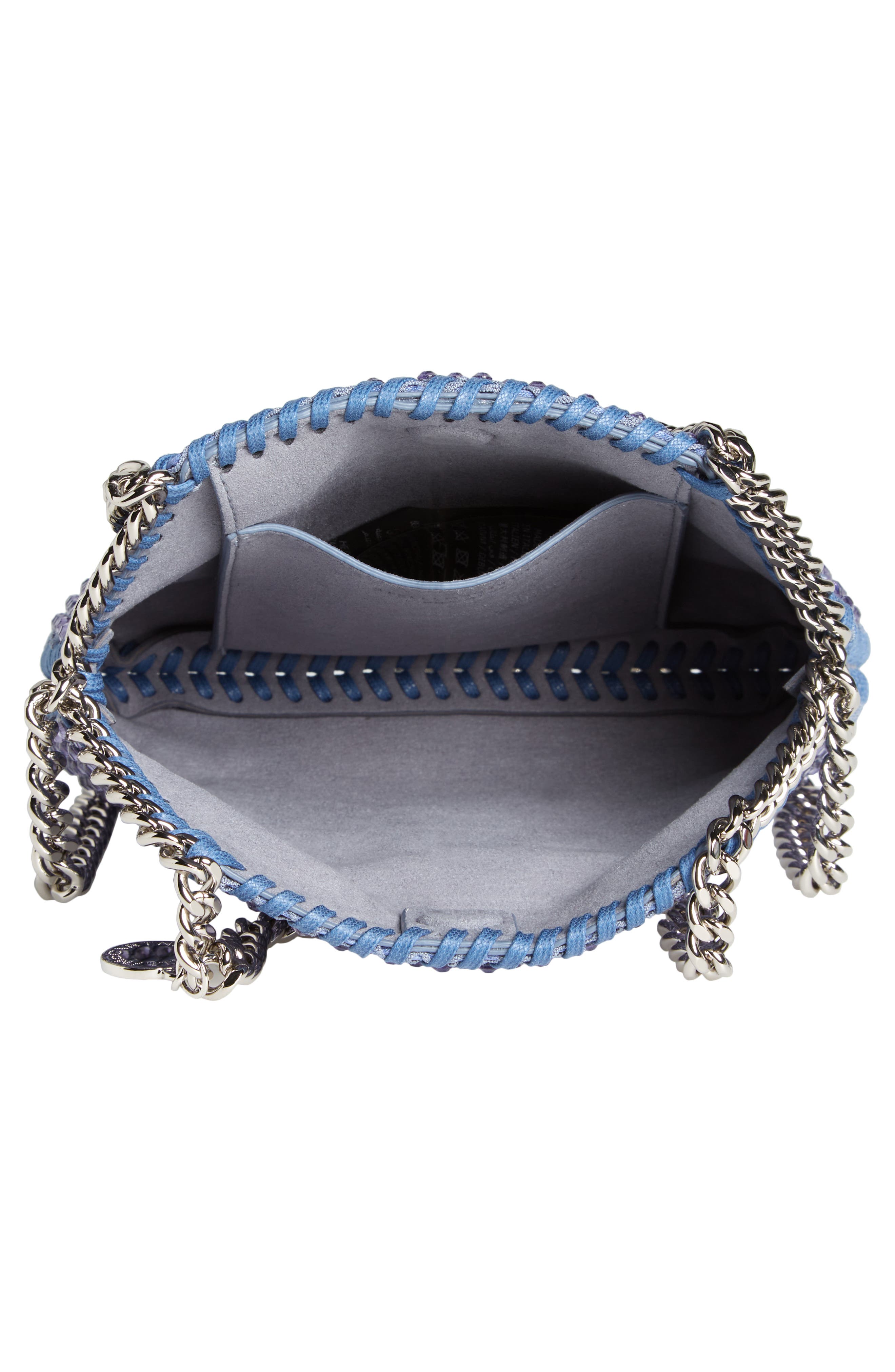 Stella McCartney Tiny Falabella Crystal Mesh Tote, Alternate, color, 