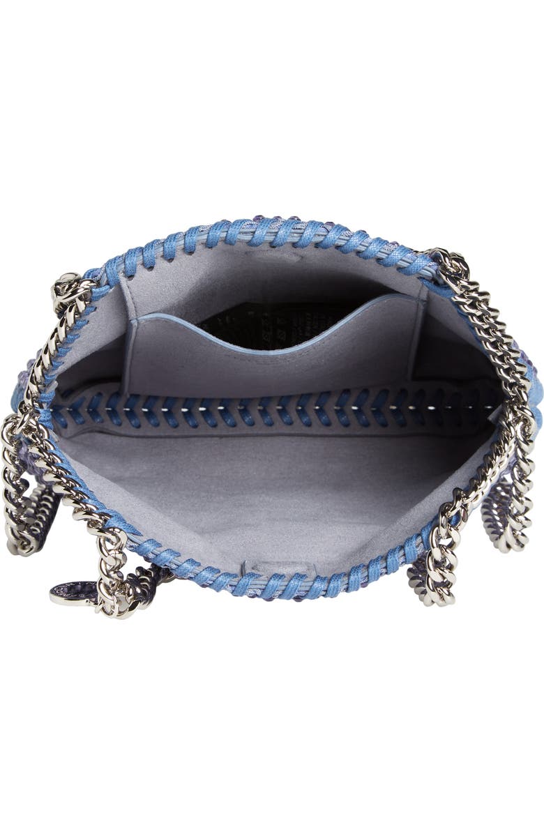 Stella McCartney Tiny Falabella Crystal Mesh Tote, Alternate, color,