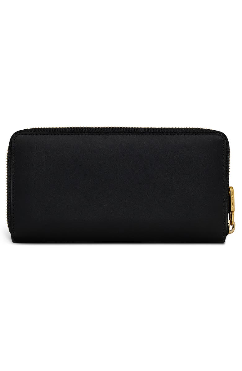 Radley Mount Row Large Croc Embossed Wallet, Alternate, color, Black