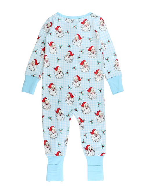 Rufflebutts Softsnooze Convertible One Piece Pajama In Blue