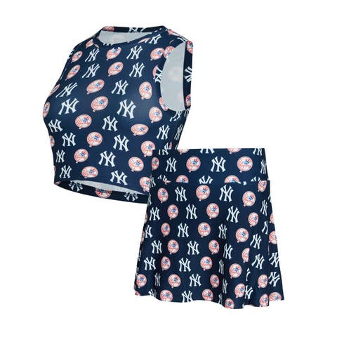Women's Concepts Sport  Navy New York Yankees Knit Tank Top & Skort Set