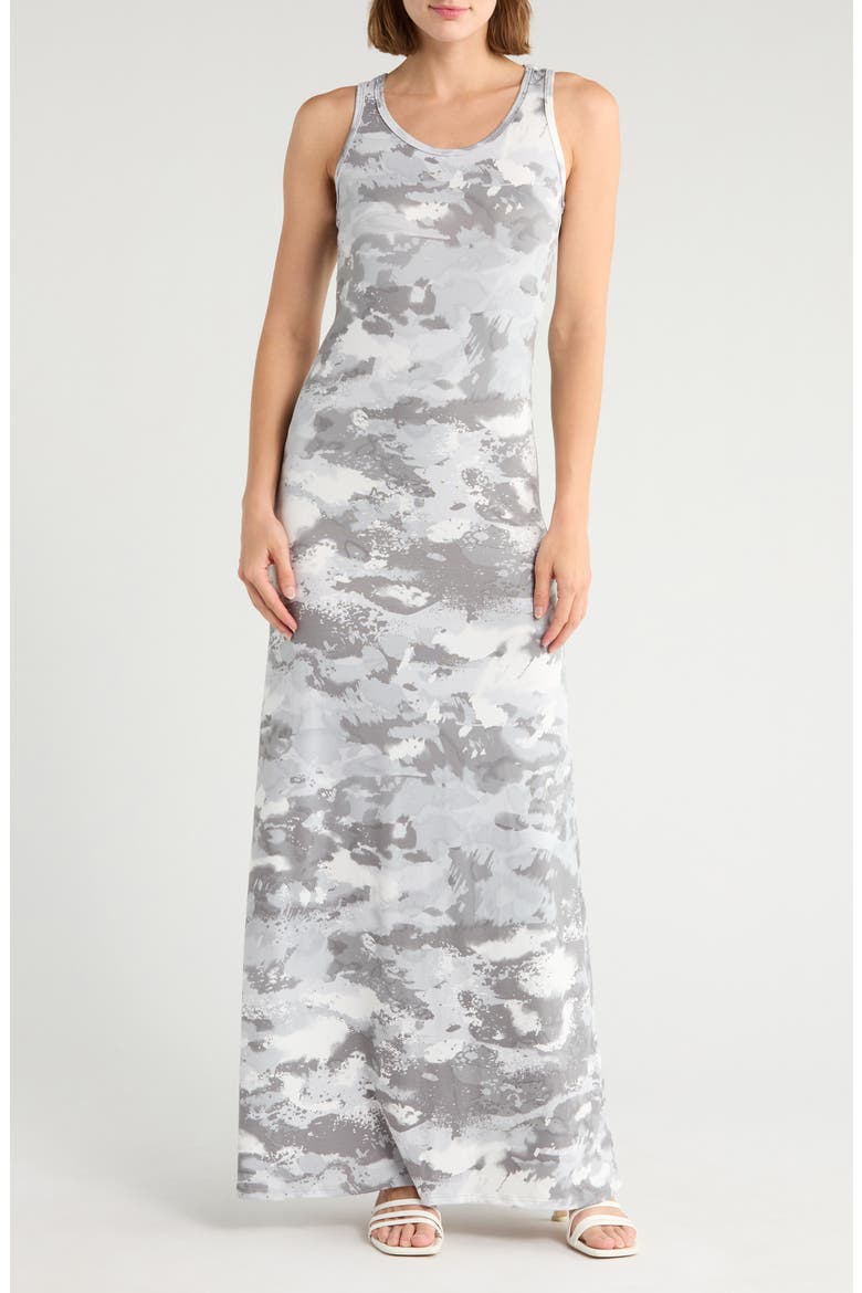 Maxi Tank Dress, Main, color, CHARCOAL