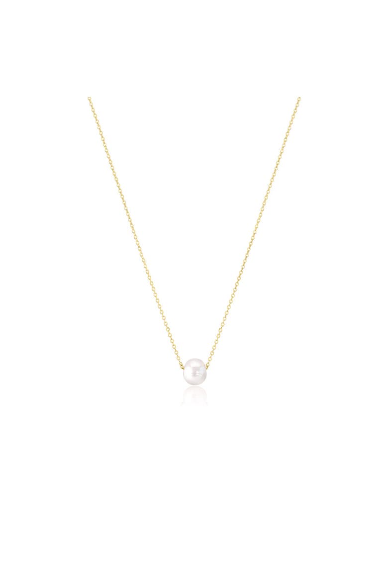 Charlize Pearl Necklace, Main, color, Gold / White