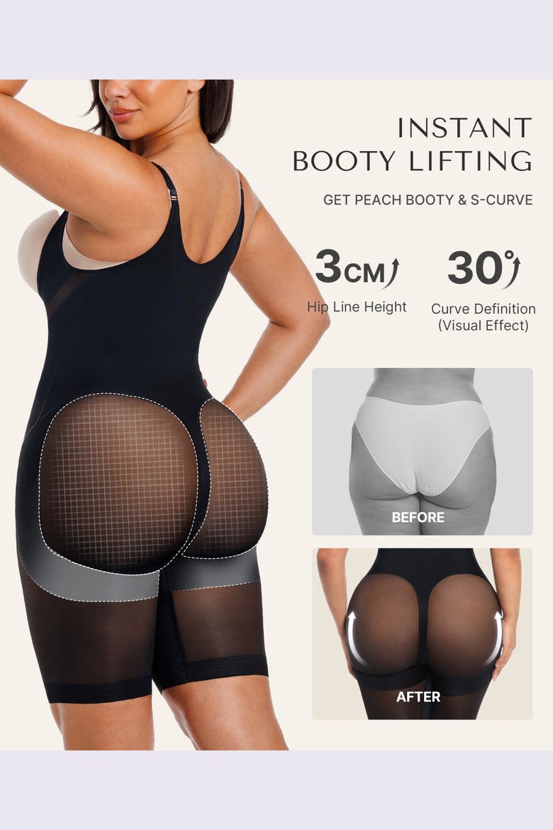 Women's Shapewear Tummy Control Smoothing Bodysuit, Alternate, color, Black
