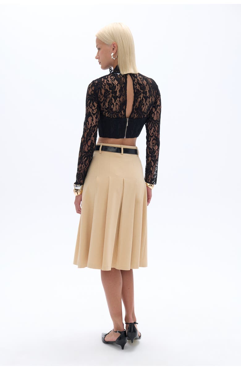 Nocturne Corset-Look Lace Blouse, Alternate, color, 