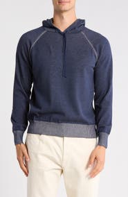 Bugatchi Raglan Sleeve Cotton Hoodie
