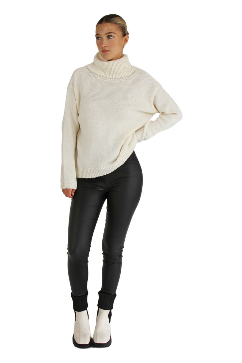 Right Here Waiting Open Back Knit, Alternate, color, Cream
