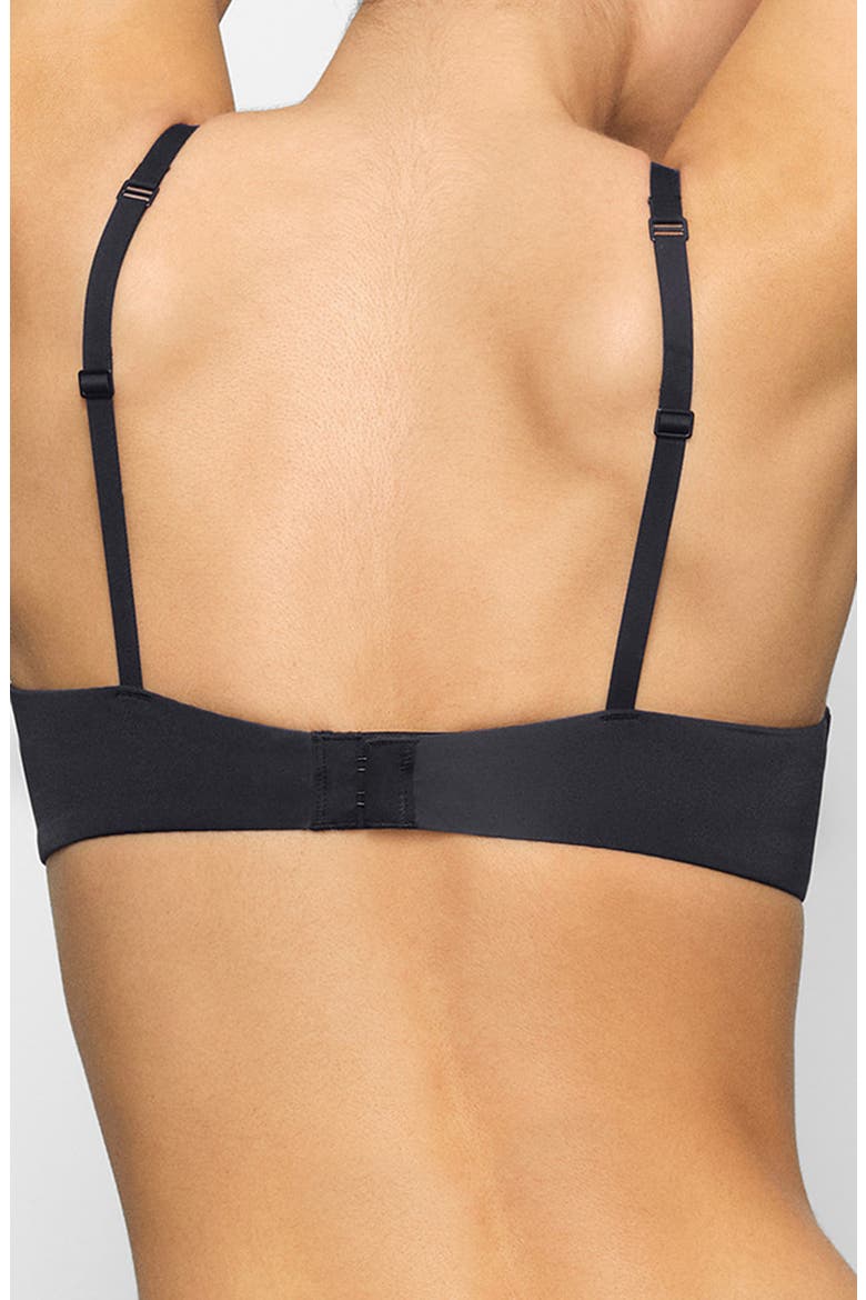 Wireless Form Push-Up Plunge Bra, Alternate, color, ONYX