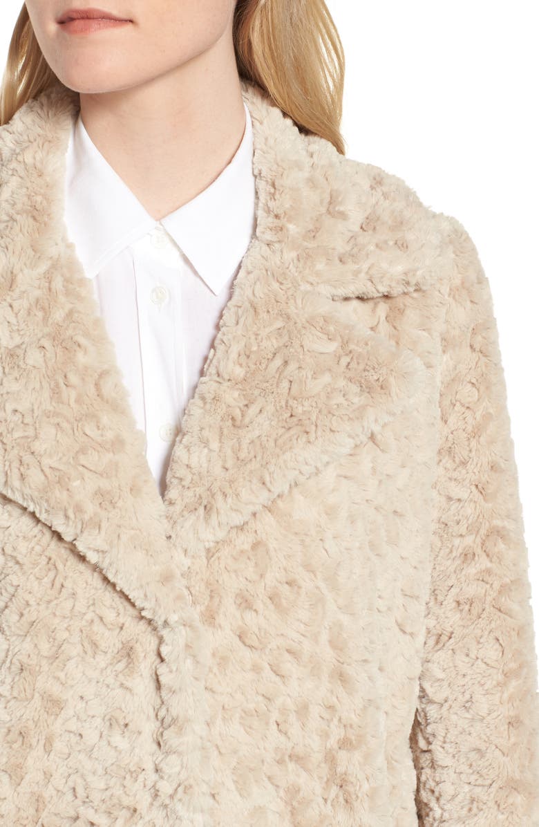Kenneth Cole New York Faux Fur Coat, Alternate, color,