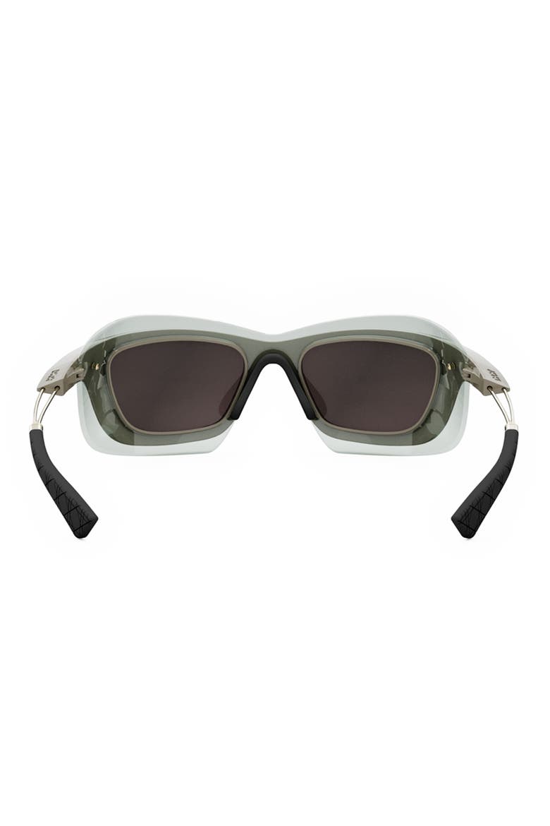 'DiorXplorer S1U 56mm Square Sunglasses, Alternate, color, BEIGE/ SMOKE MIRROR