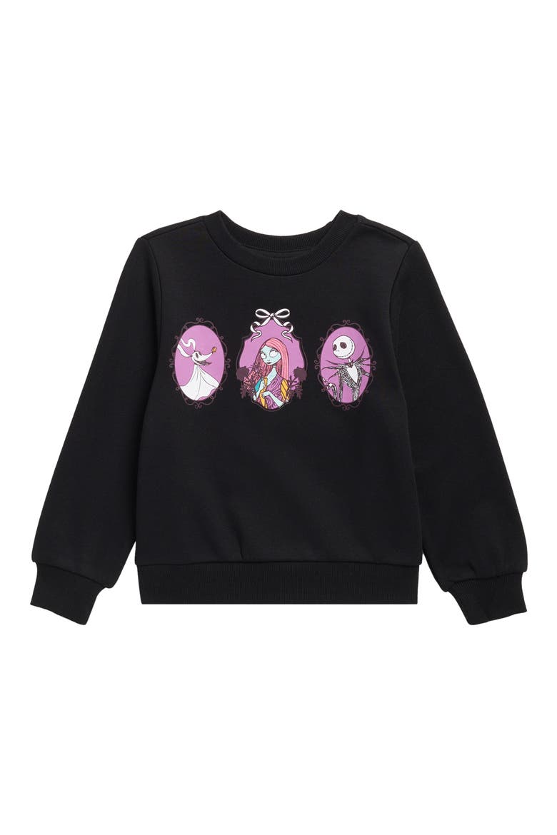 Kids' Graphic Print Sweatshirt, Main, color, BLACK JACK SALLY