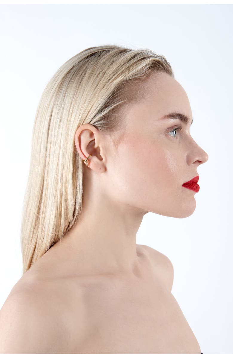 Lucy Quartermaine Drop Cuff with Drip, Alternate, color, Gold