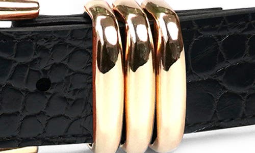 Petit Moments Polished Belt In Black