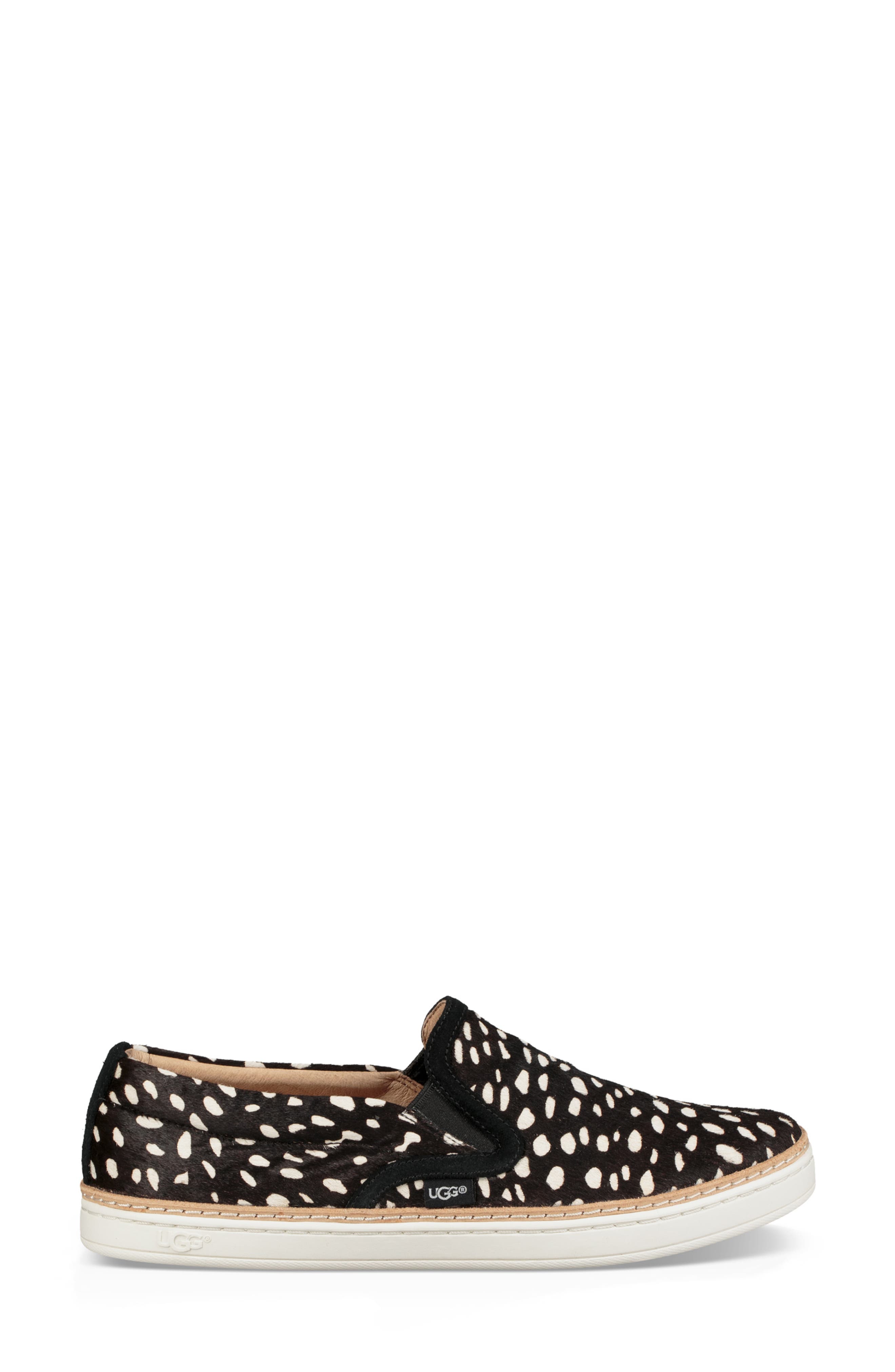 Soleda Genuine Calf Hair Slip-On Sneaker, Alternate, color, BLACK