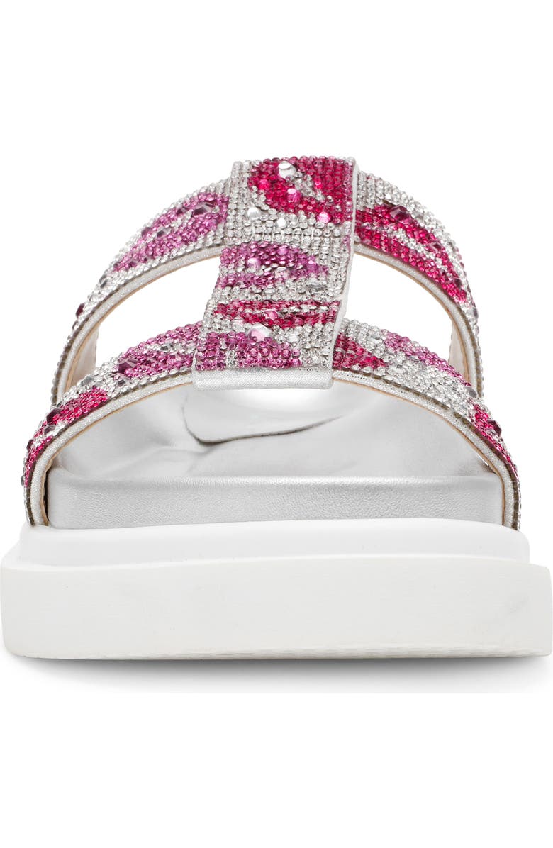 Betsey Johnson Billy Metallic Flatform Slide Sandal, Alternate, color, Multi Lips