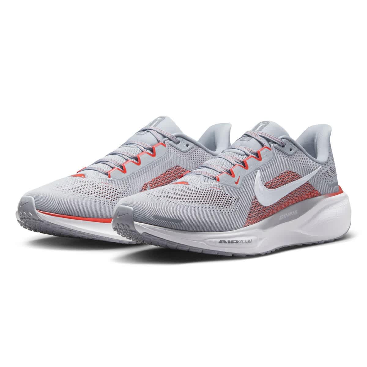 Nike Unisex Nike Gray Arkansas Razorbacks Zoom Pegasus 41 Running Shoes, Alternate, color, Gray