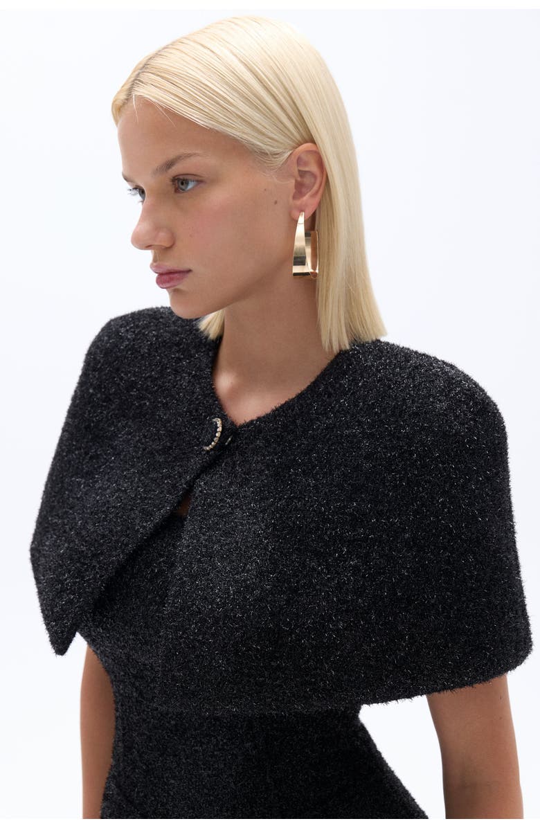 Nocturne Padded Shoulder Bolero Jacket, Alternate, color, 