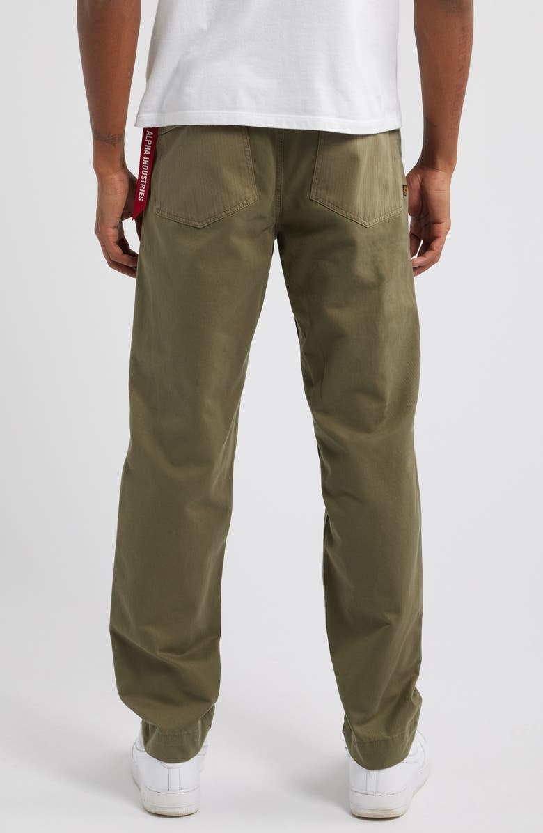 Alpha Industries Fatigue Cotton Pants, Alternate, color, Green