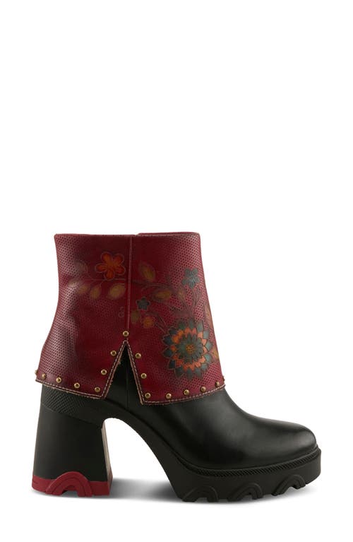 L'artiste By Spring Step Carizma Foldover Shaft Platform Bootie In Multi