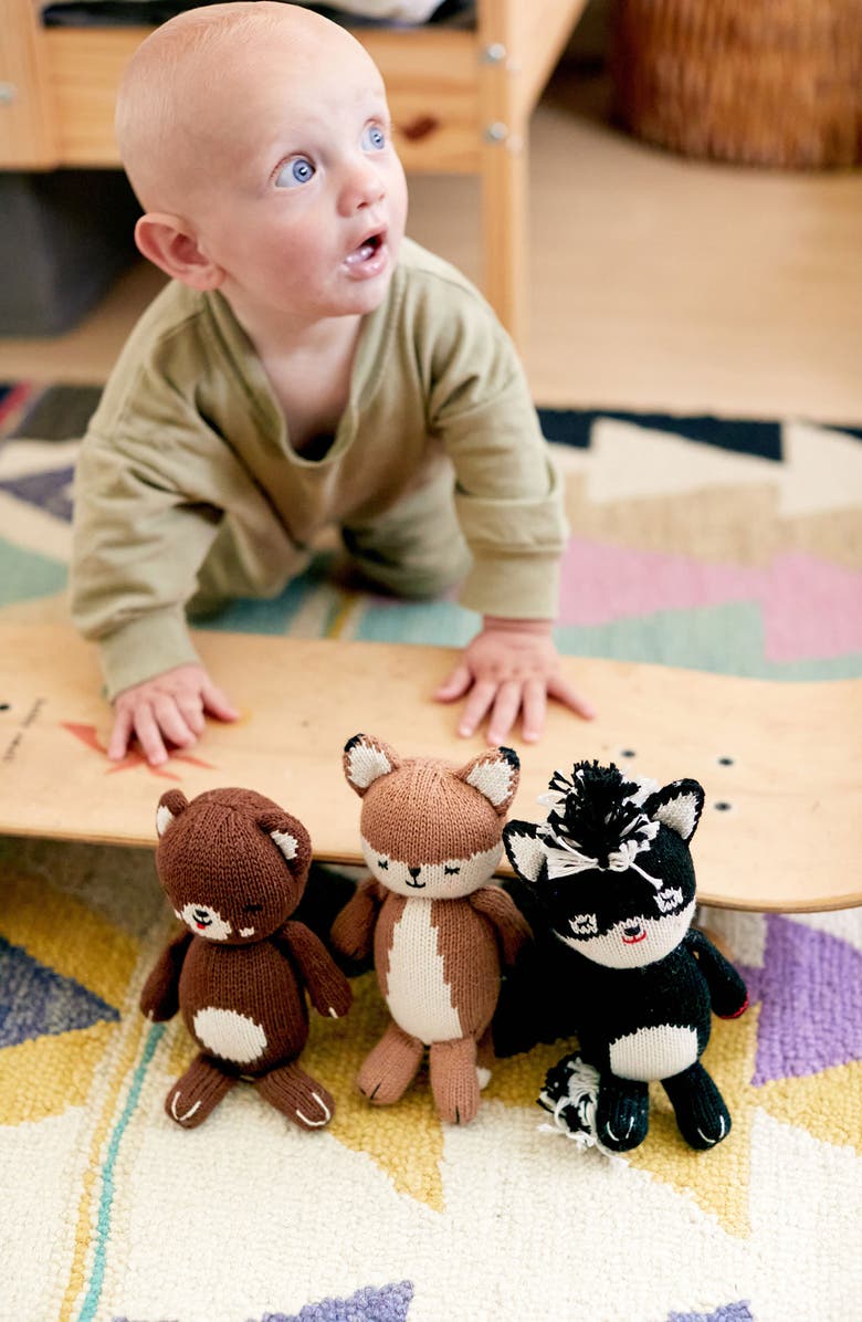 reD & oLive Baby Fox Stuffed Animal, Alternate, color, Almond