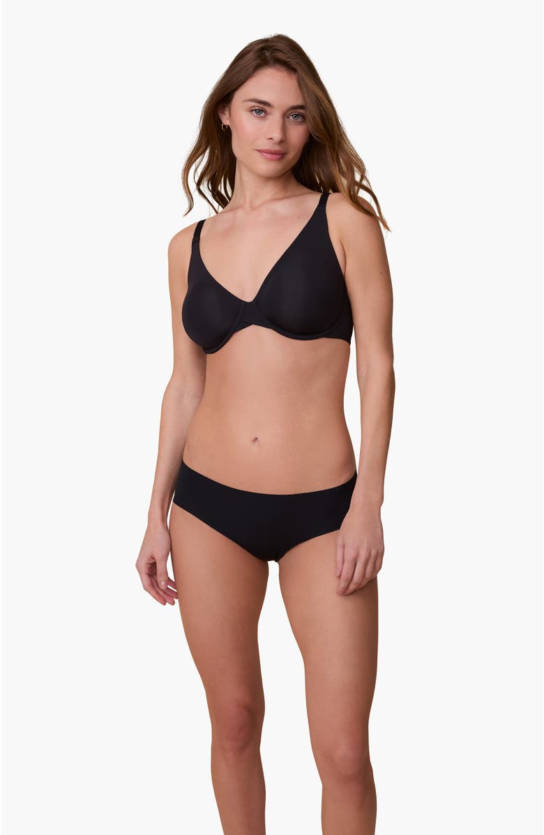 Harper Wilde Base Unlined Bra, Alternate, color, Black