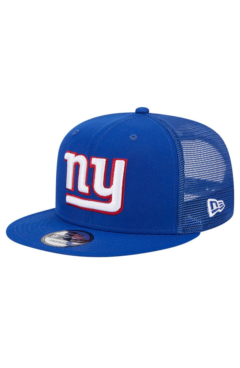 New Era Men's New Era Royal New York Giants Main Trucker 9FIFTY Snapback Hat, Main, color, Royal