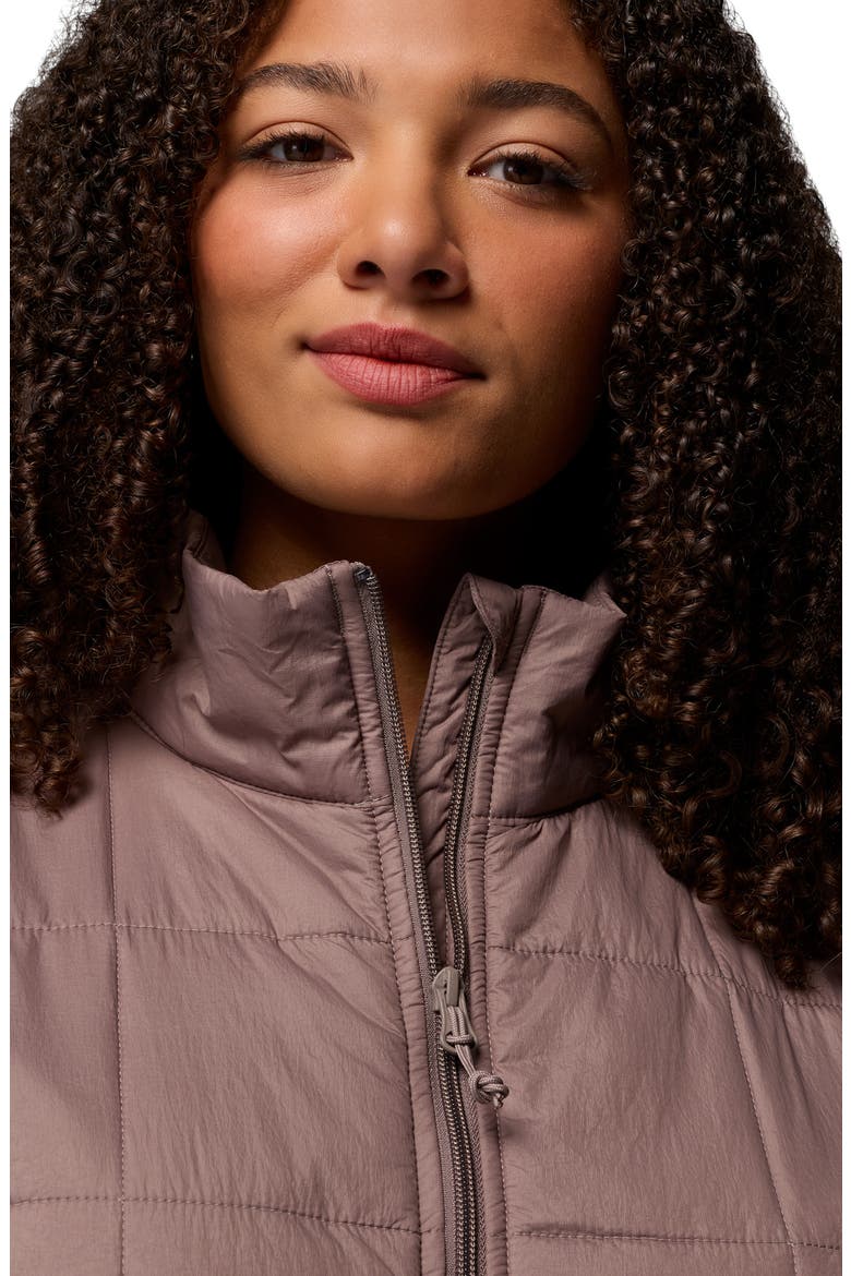 Sienna Hill Water Repellent Quilted Nylon Jacket, Alternate, color, IRON