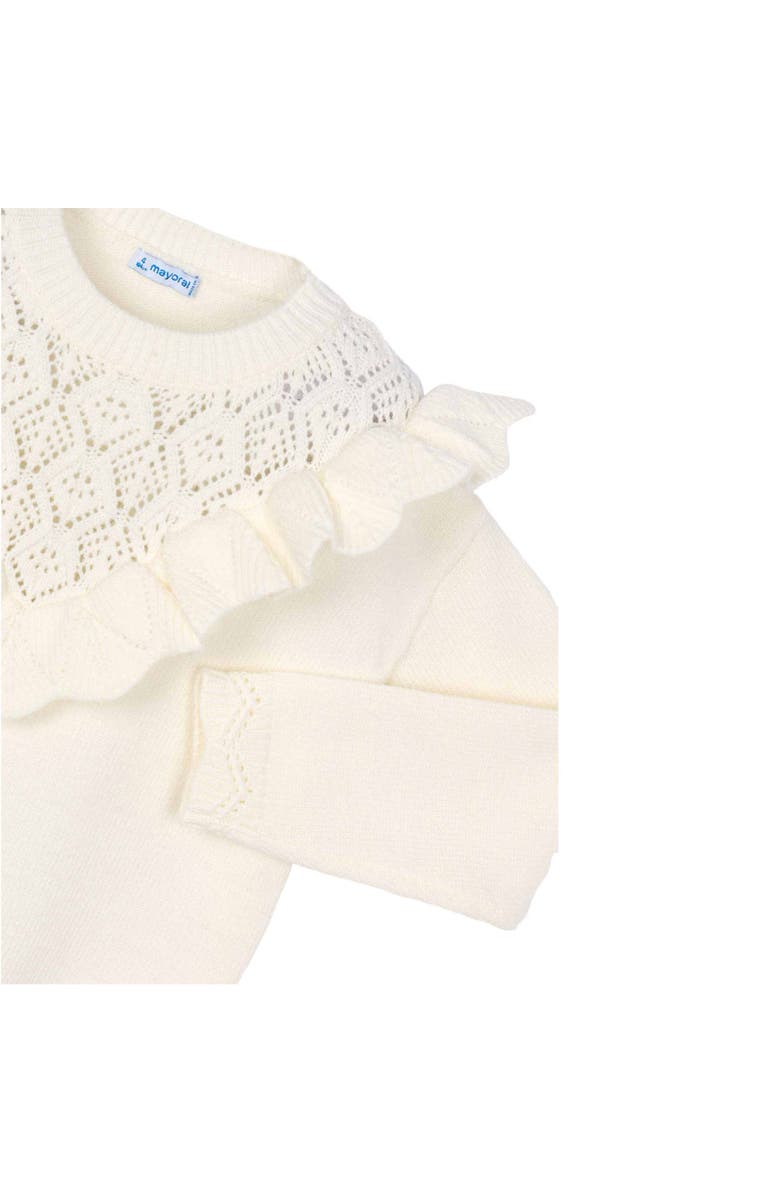 Mayoral Openwork Knit Sweater, Alternate, color, Cream
