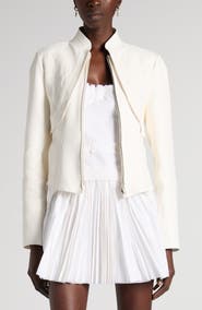 McQueen Embroidered Leather Jacket