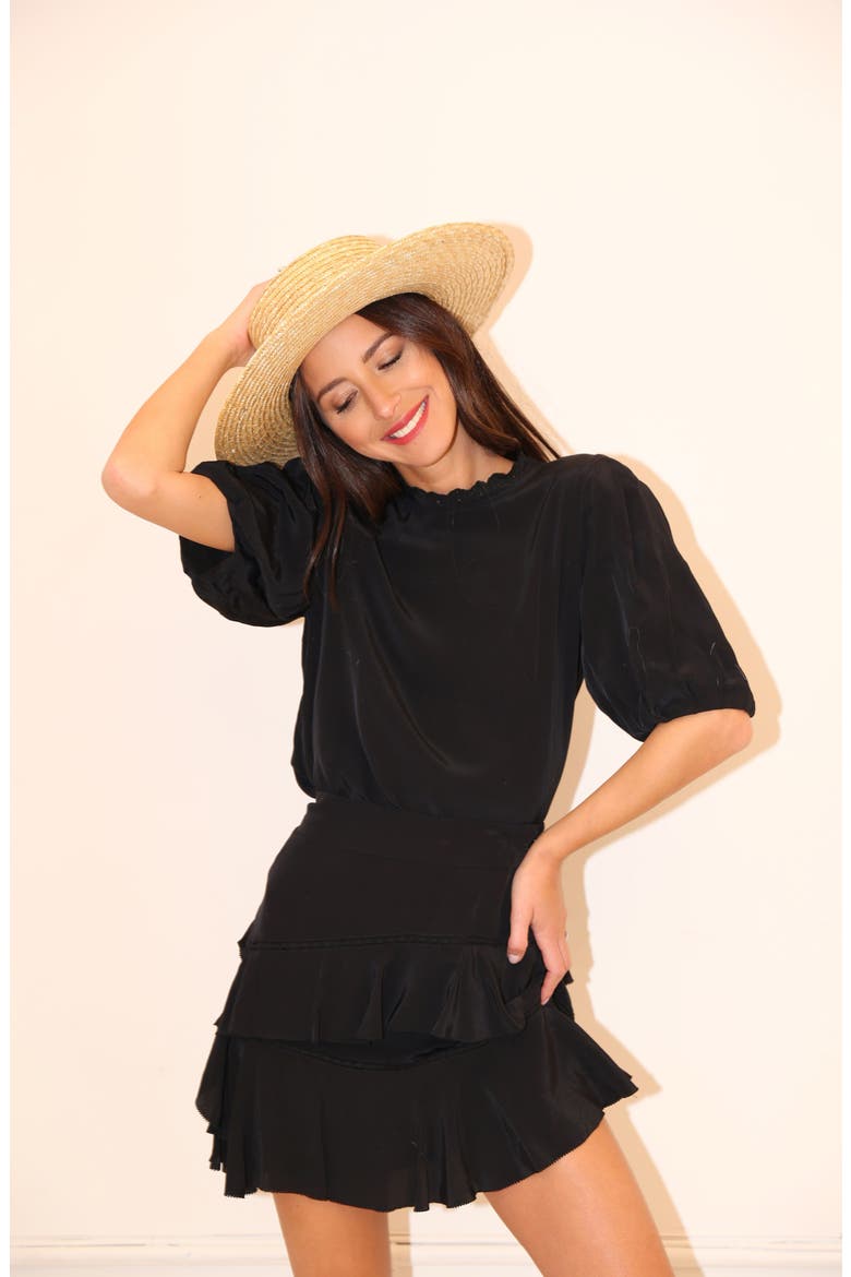 Straw Boater Hat (Nordstrom Exclusive), Alternate, color, NATURAL