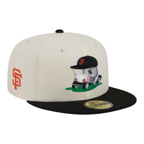 Men's New Era  Cream/Black San Francisco Giants Bullpen Cart 59FIFTY Fitted Hat